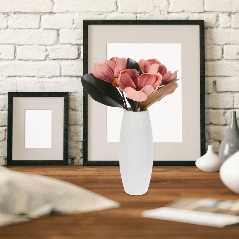 2pcs Realistic Faux Magnolia Stems Home Décor Party Bouquets Wedding Floral Arrangement Artificial Magnolia for Indoor Hotel Decoration Set - Image 5