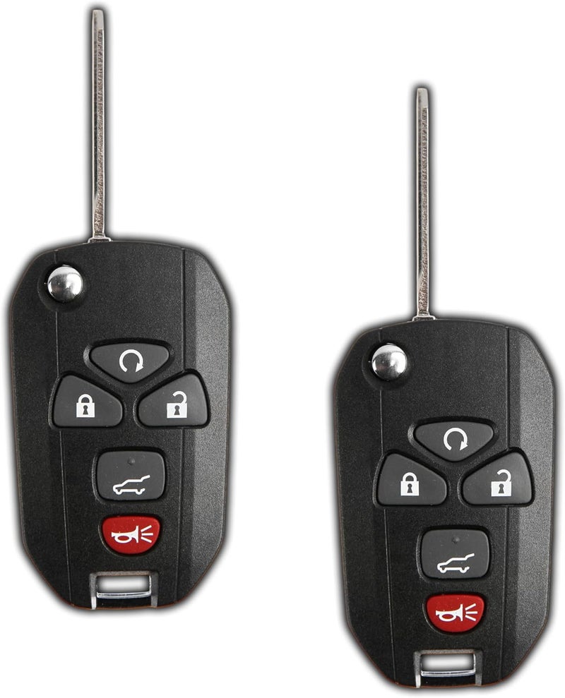 KeylessOption Keyless Entry Flip Key Car Remote Fob Ignition key For 15913415(pack of 2) - Image 1
