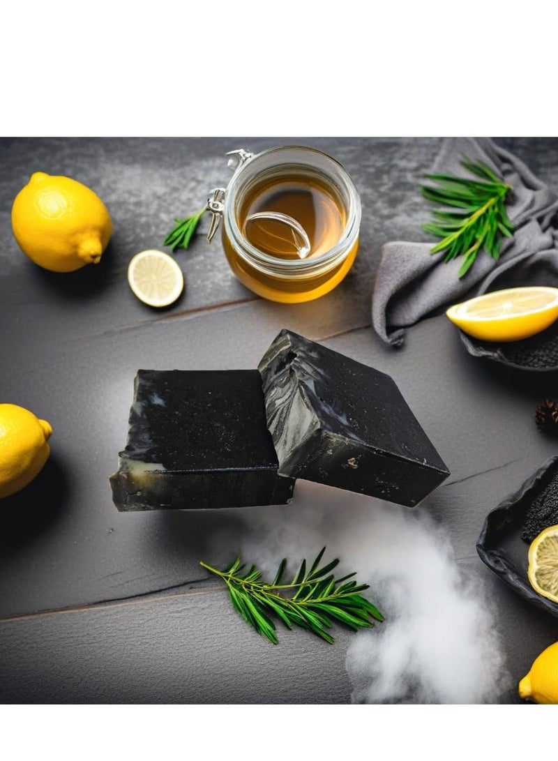 سوبلي شيز صابون الفحم النشط المصنوع يدويًا – صابون طبيعي وعضوي للتنظيف العميق وإزالة السموم | للرجال والنساء - Image 4