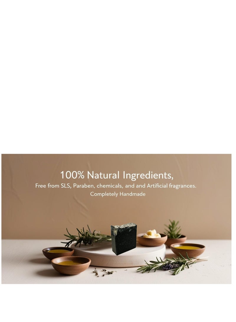 سوبلي شيز صابون الفحم النشط المصنوع يدويًا – صابون طبيعي وعضوي للتنظيف العميق وإزالة السموم | للرجال والنساء - Image 5