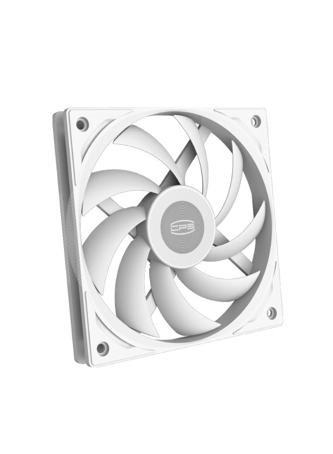 Pccooler F5 R12015 White 12cm Case Fan, 15mm Thin Blade, 4pin Dual Ball Bearing, Suitable For Itx Bottom-mounted Computer Cooler Modification - Image 2
