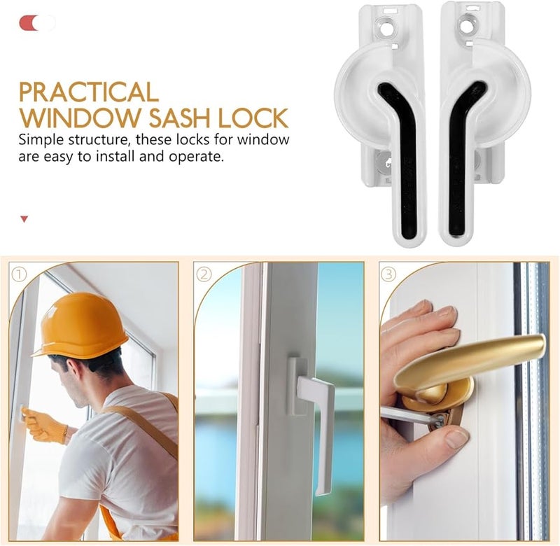 Tehaux 2 Pack Window Latch And Lock Easy Install Home Security Replacement Parts - Image 4