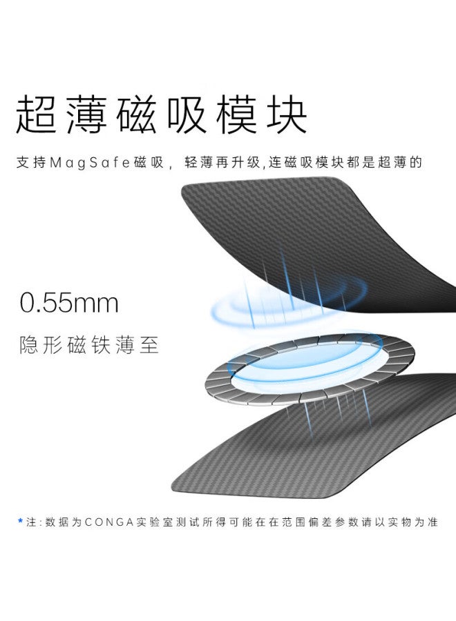 Conga Iphone 16 Pro Max Case, Kevlar Aramid Fiber Protective Cover, Full Protection, Ultra-thin, Shockproof, Rainbow Color, Magnetic Slim Metal Ring, Fire - Image 2