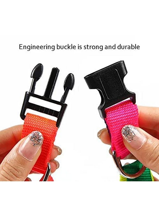 Rainbow Color Dog Harness & Leash Set For Small & Medium Size Adult Dogs, Dog Harness With Rope Leash (Adjustable Chest Size 38-48Cm) - Image 4