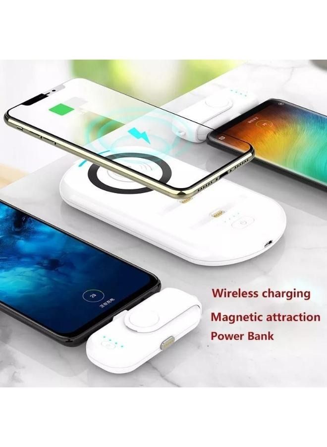 شاحن لاسلكي مغناطيسي CRONY باور بانك 2PCS 1000mAh وشاحن سريع لاسلكي معتمد من Qi - Image 3