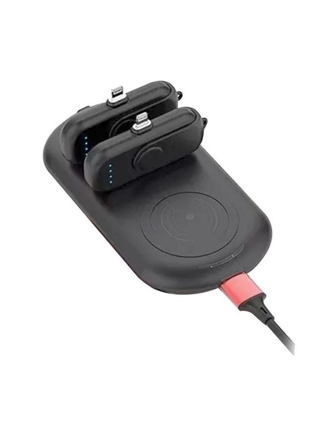 شاحن لاسلكي مغناطيسي CRONY باور بانك 2PCS 1000mAh وشاحن سريع لاسلكي معتمد من Qi - Image 1