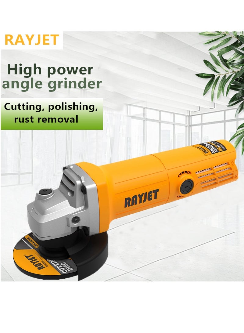 RAYJET RAYJET  750W high power angle grinder 115mm disc 11000r/min high speed 220V universal  - Image 4