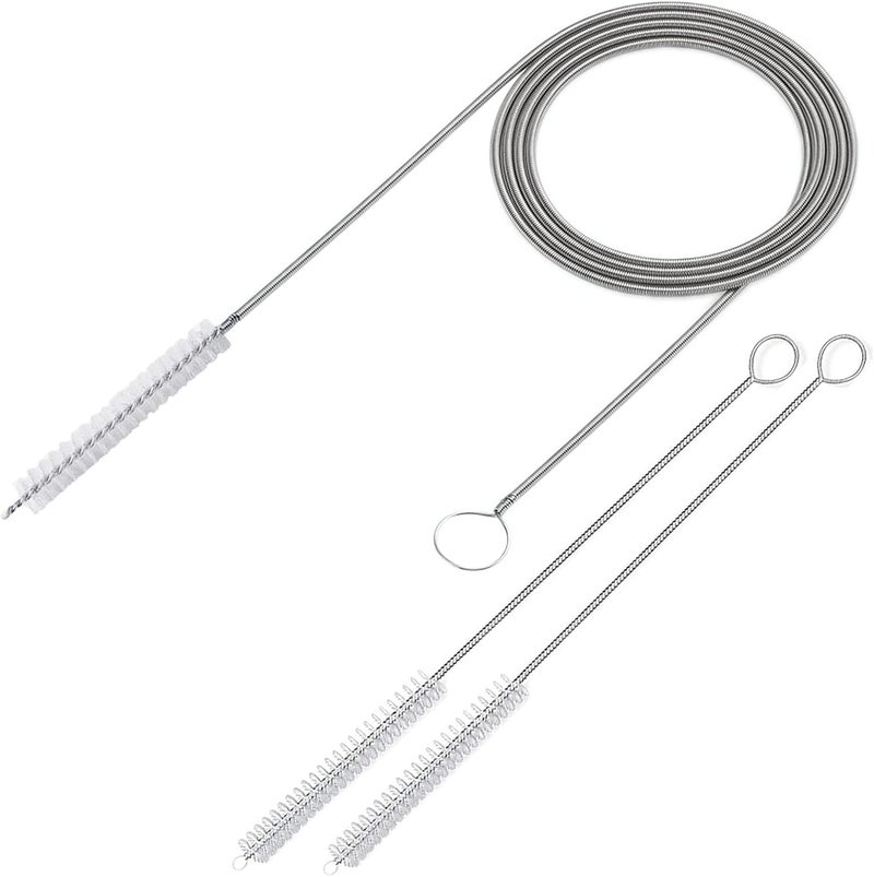 POPDA Long Wire Brush sunroof Drain Cleaning Tool for car and Fridge 60-inch X 2/5 inch - Image 1