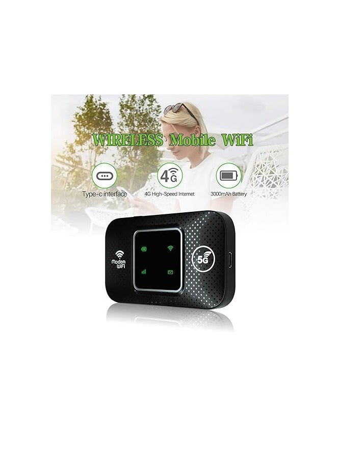 Generic - Portable WiFi Hotspot, 150Mbps 4G WiFi Dongle Unlocked Mobile WiFi Hotspot Wireless Network Hotspot Device, 4G LTE Modem Router Pocket WiFi Mobile Hotspot for Home, Travel - Image 1