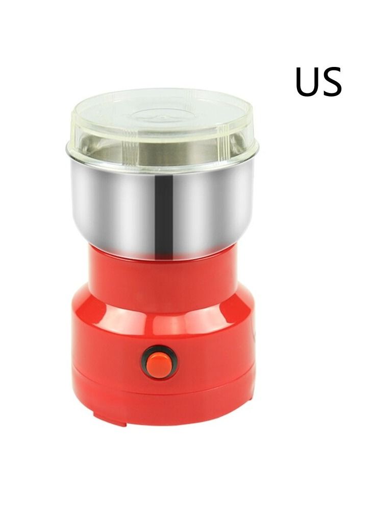 DubaiGallery Electric Coffee Spice Beans Grinder Maker with Stainless Steel Blades for Home Kitchen Grinding Supplies with US Plug Red - Image 3