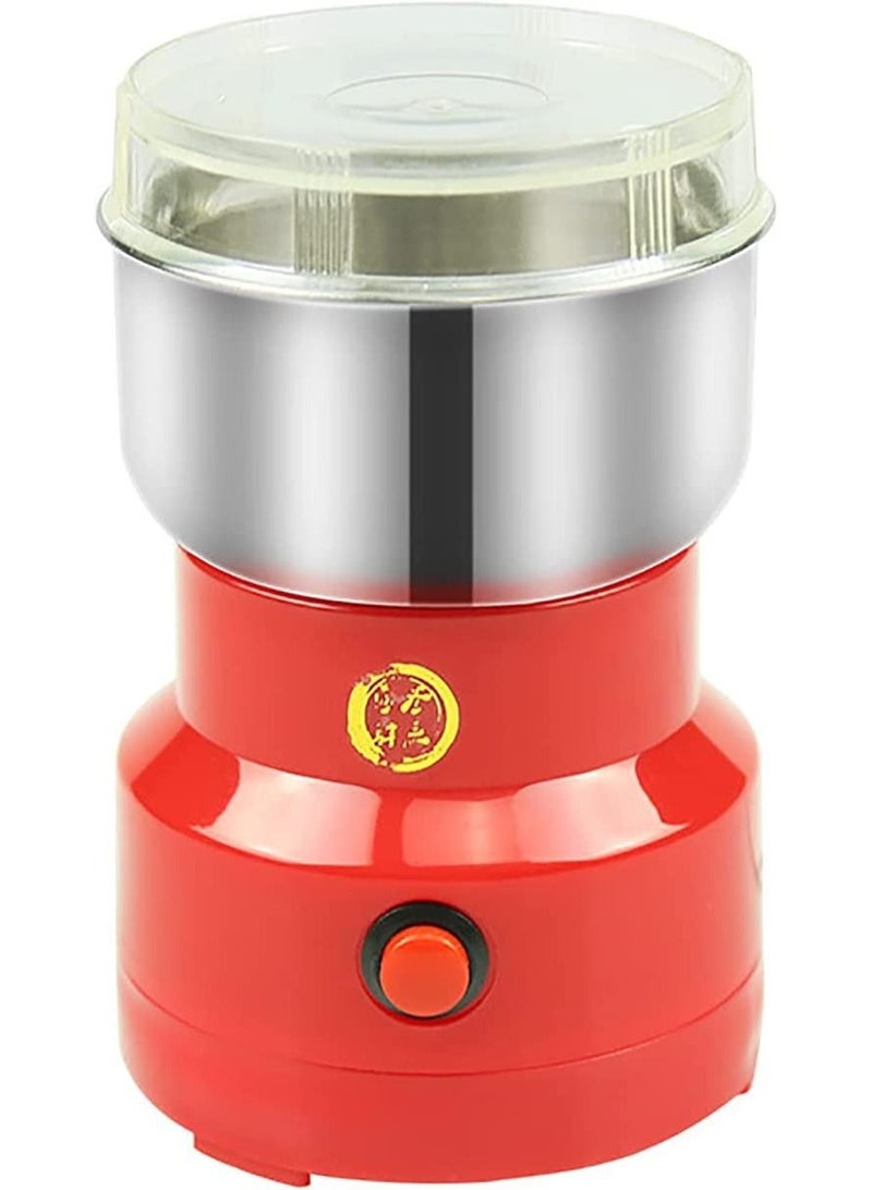 DubaiGallery Electric Coffee Spice Beans Grinder Maker with Stainless Steel Blades for Home Kitchen Grinding Supplies with US Plug Red - Image 2