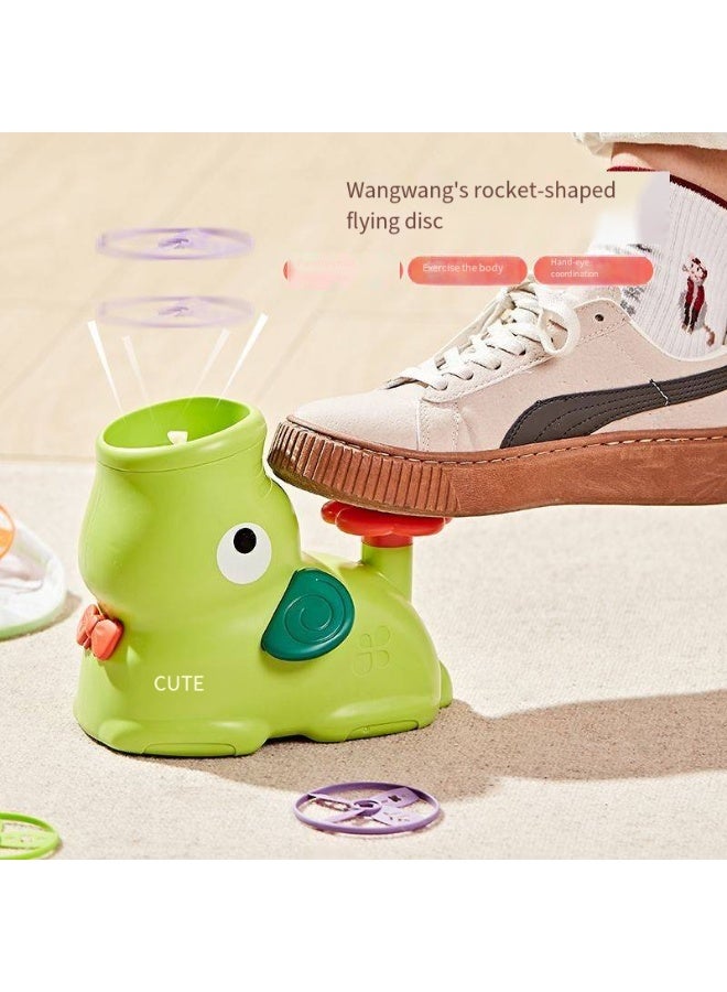 Cute Elephant Disc Launcher Toy, Foot-Powered Flying Disc for Kids, Parent-Child Interactive Game - Image 5