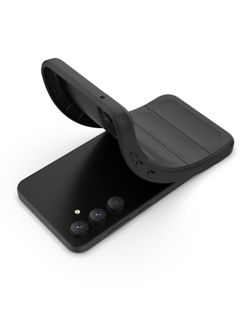 URBBKING Shockproof Protective Phone Case Cover Soft Back Cover For Samsung Galaxy A55 5G Black - Image 5