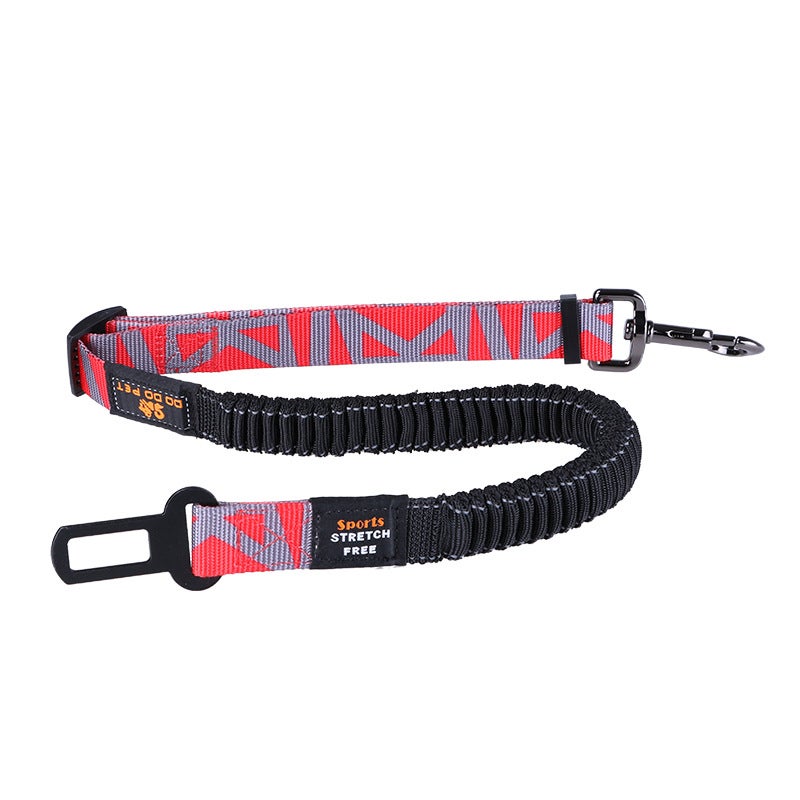 Pet Car Seat Belt Dog Car Safety Leash Large and Medium Dog Car Protection Leash Adjustable Dog Seat Belt,Belt for Dogs with Elastic Bungee Buffer,Adjustable Safety Dog Car Harness Hook - Image 1