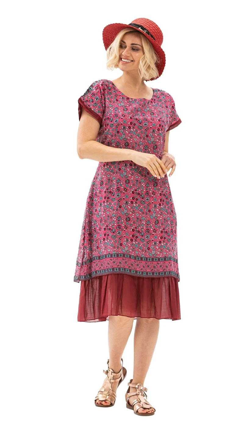 Eliş Şile Bezi Floral Print Dress