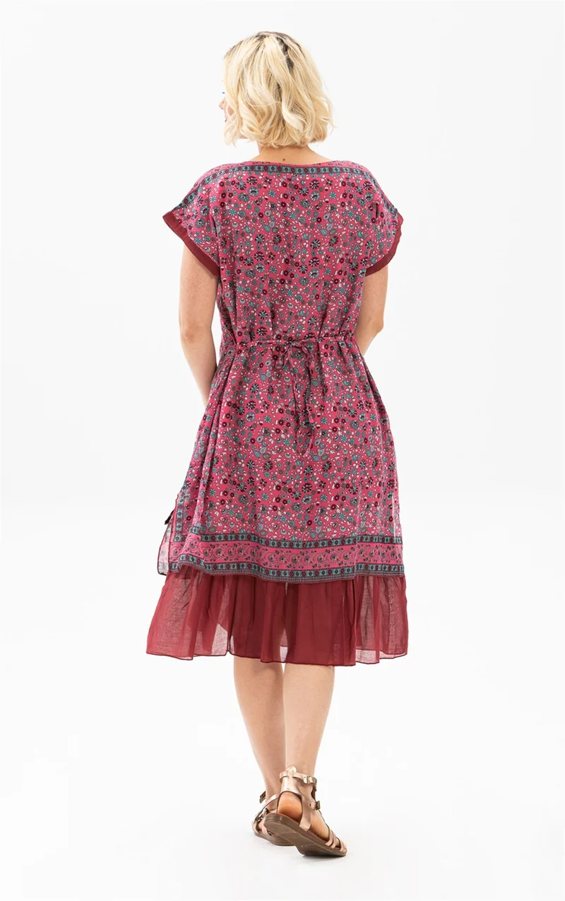 Eliş Şile Bezi Floral Print Dress