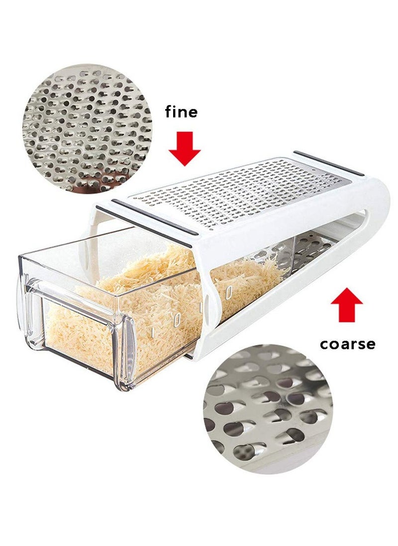 20 20 Planet CARE EVERYDAY Stainless Steel Cheese Grater, Vegetable Cheese Grater with Storage Container  - Image 2