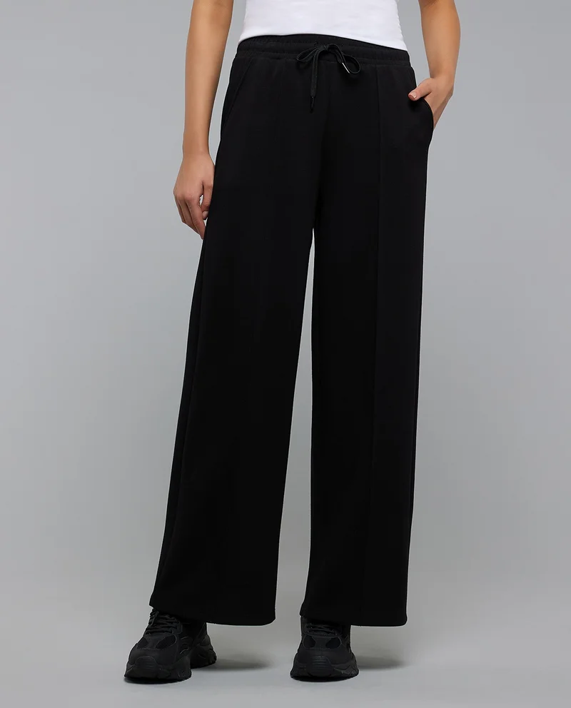R&B Solid Sweatpants with Drawstring Waist