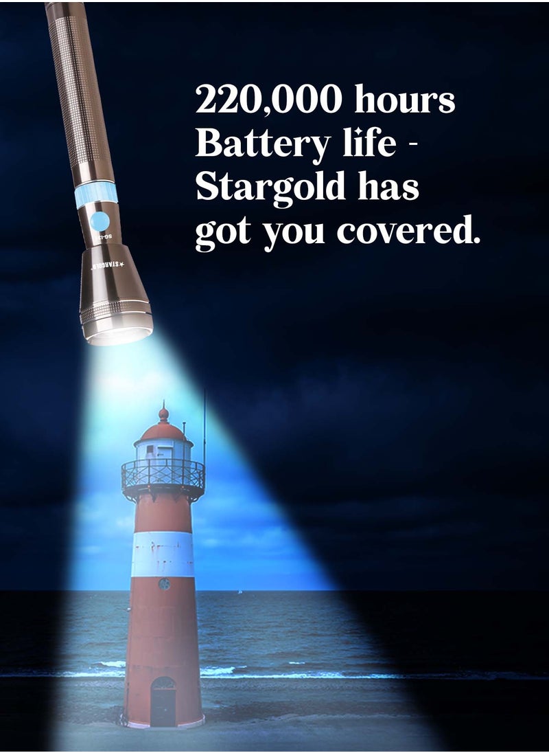 Stargold 3 in 1 Rechargeable LED Flashlight Cree LED Aluminium Body Shock Resistance  - Image 4