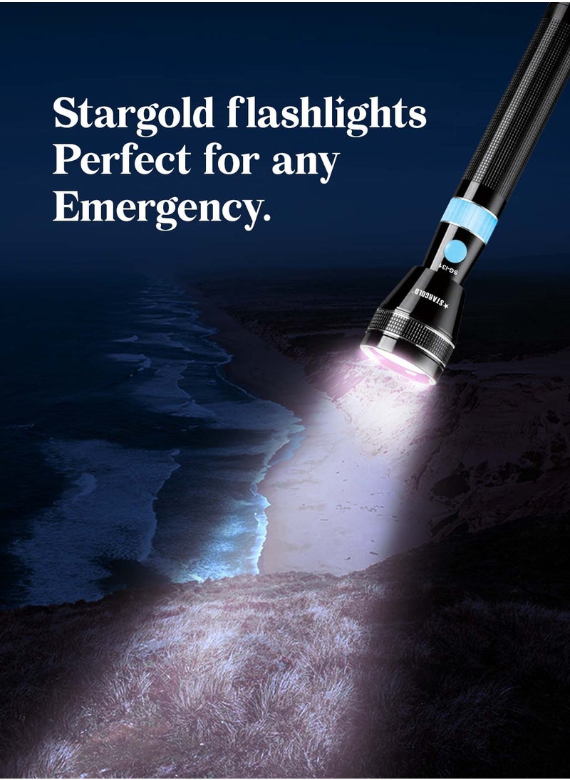 Stargold 3 in 1 Rechargeable LED Flashlight Cree LED Aluminium Body Shock Resistance  - Image 5