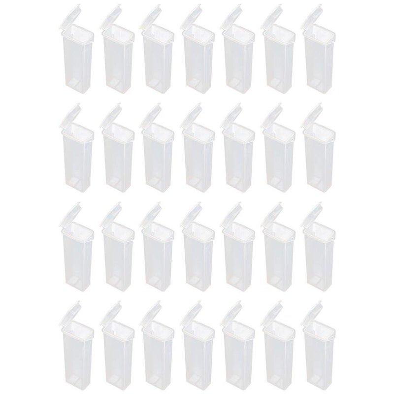 jellyflow 50pcs Polyethylene Microscope Slide Holder Plastic Microscope Glass Holder Slide Box for Slides - Image 1
