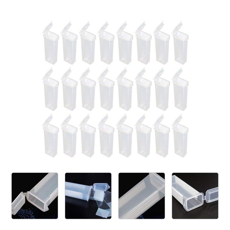 jellyflow 50pcs Polyethylene Microscope Slide Holder Plastic Microscope Glass Holder Slide Box for Slides - Image 3