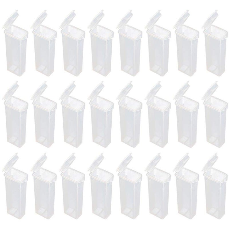 jellyflow 50pcs Polyethylene Microscope Slide Holder Plastic Microscope Glass Holder Slide Box for Slides - Image 2