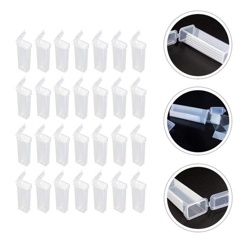 jellyflow 50pcs Polyethylene Microscope Slide Holder Plastic Microscope Glass Holder Slide Box for Slides - Image 4