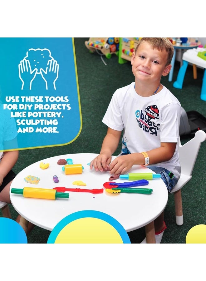 DIMROM Clay and Play Dough Tools Six Piece Set - Ages 3 & Up DIMROM (6pcs) - Image 4