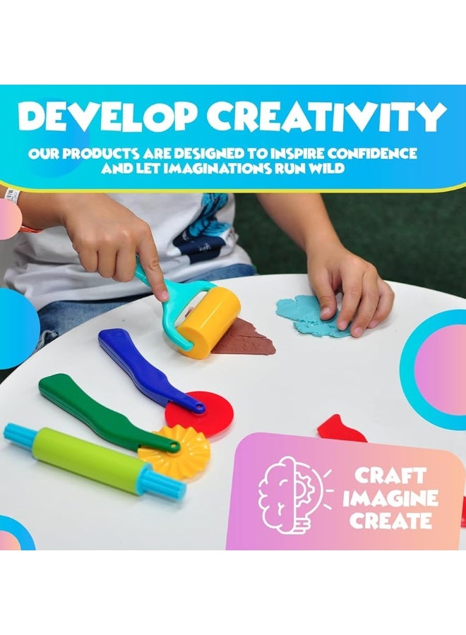 DIMROM Clay and Play Dough Tools Six Piece Set - Ages 3 & Up DIMROM (6pcs) - Image 2