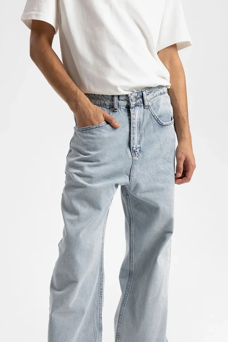 Giesto Maya Blue GIESTO Relaxed Fit Straight Leg Jeans for Men | Best Price UAE
