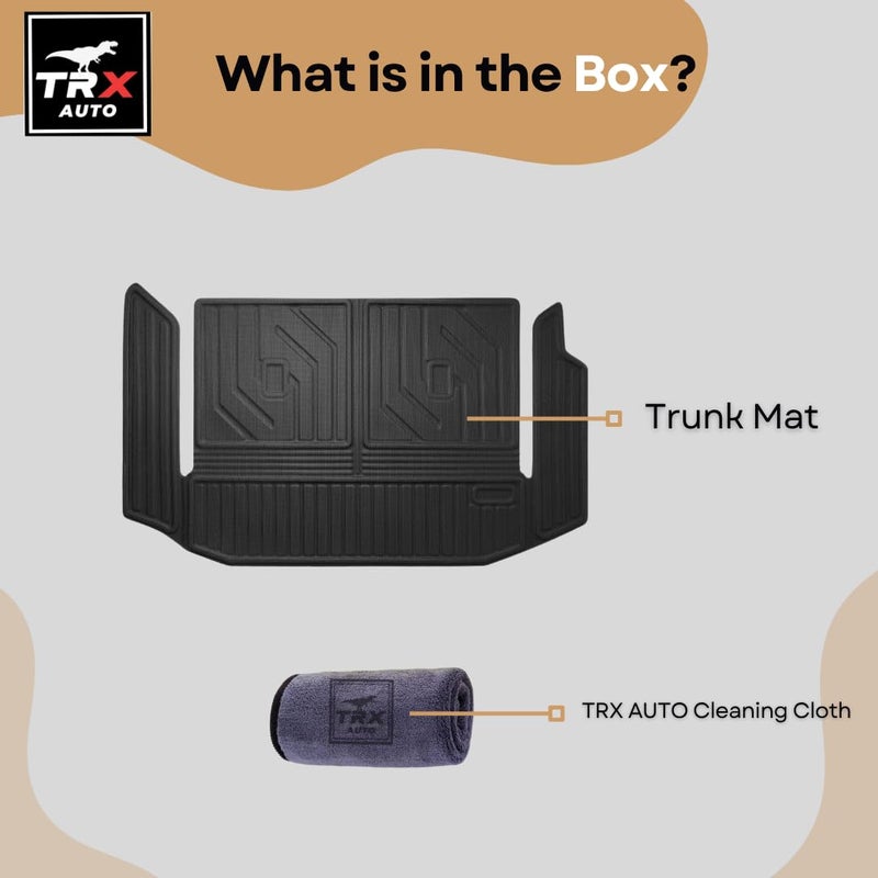 TRX AUTO 3D Car Trunk Mats For Suzuki Jimny 3-Door JB64 JB74 2019-2023 | With All Weather Protection | Black TPE Car Trunk Mat | Accessories For Suzuki Jimny - Image 3