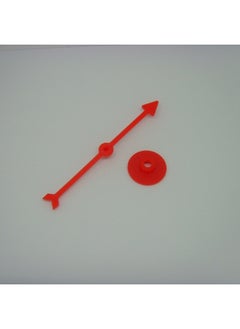 Generic Enlightenment Toy Rotating Plastic Pointer Parent-child Interactive Game Digital Dial Plastic DIY Teaching Pointer Accessories-Color:100-1 Mm Long Red  - Image 1