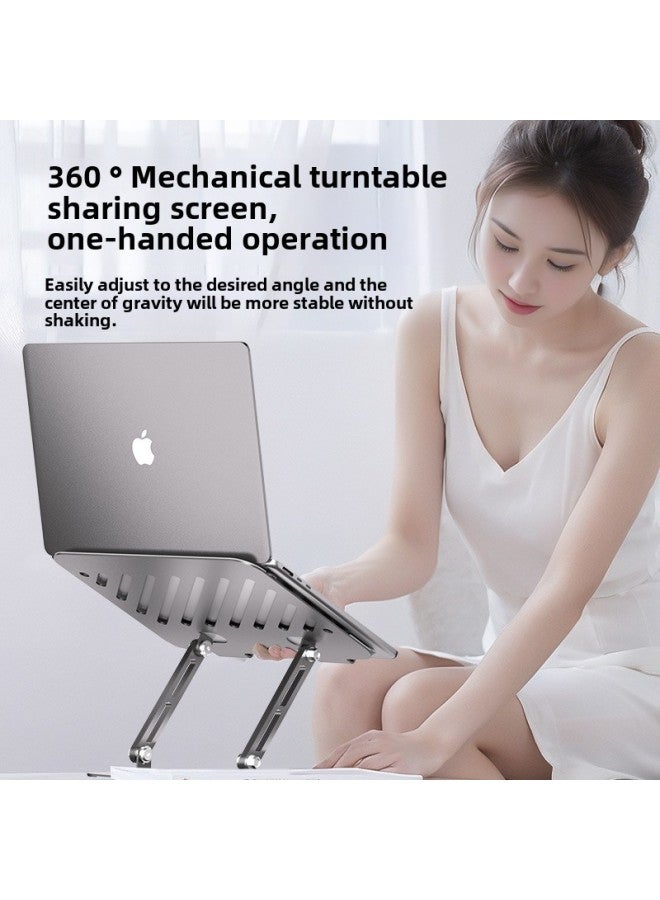 Special Sale Founder Notebook Computer Lifting Bracket Bracket Radiator Desktop Heightening Suspension 360 ° Rotation-Color:Laptop Stand Z4  - Image 4