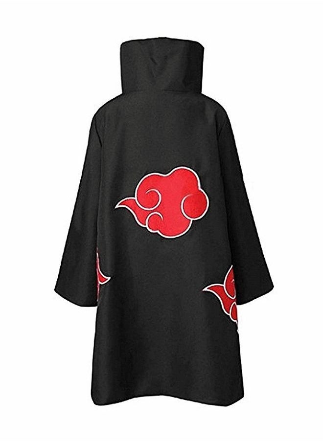 GROIC - 8-Piece Set Unisex Anime Long Robe Cosplay,Anime Naruto Long Robe Akatsuki Cloak Ninja Cosplay Costume Uniform Headband Full Accessories,Party Dressing - Image 1