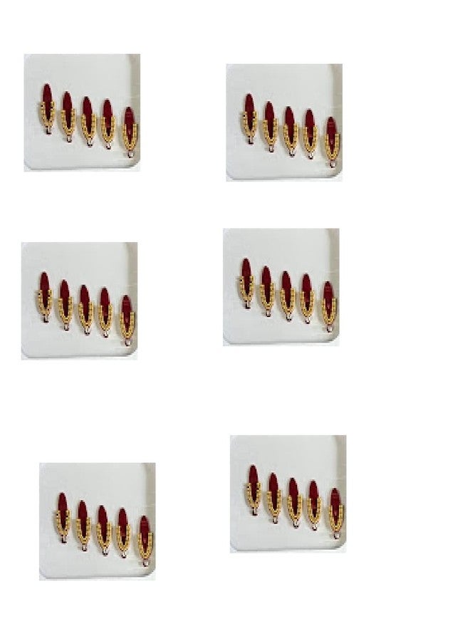 OJ one Stone Oval Shape Bindi Fancy 2Line Moti Tikali Kumkum Sticker Bindiya Tikka Giftable Forehead Skin Friendly Glue Traditional Unique Bindi Womens & Girls Stone Pack of 6 Bindi -Size 3