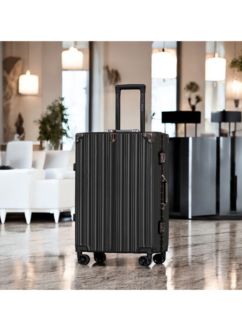 ZAAPPY Prosp 24 Inch (20-25KG) Checked In Aluminum Frame Unbreakable Fashion Travel Trolley Luggage, Polycarbonate Hard Shell Suitcase with 360° Double Spinner Wheels - Image 2