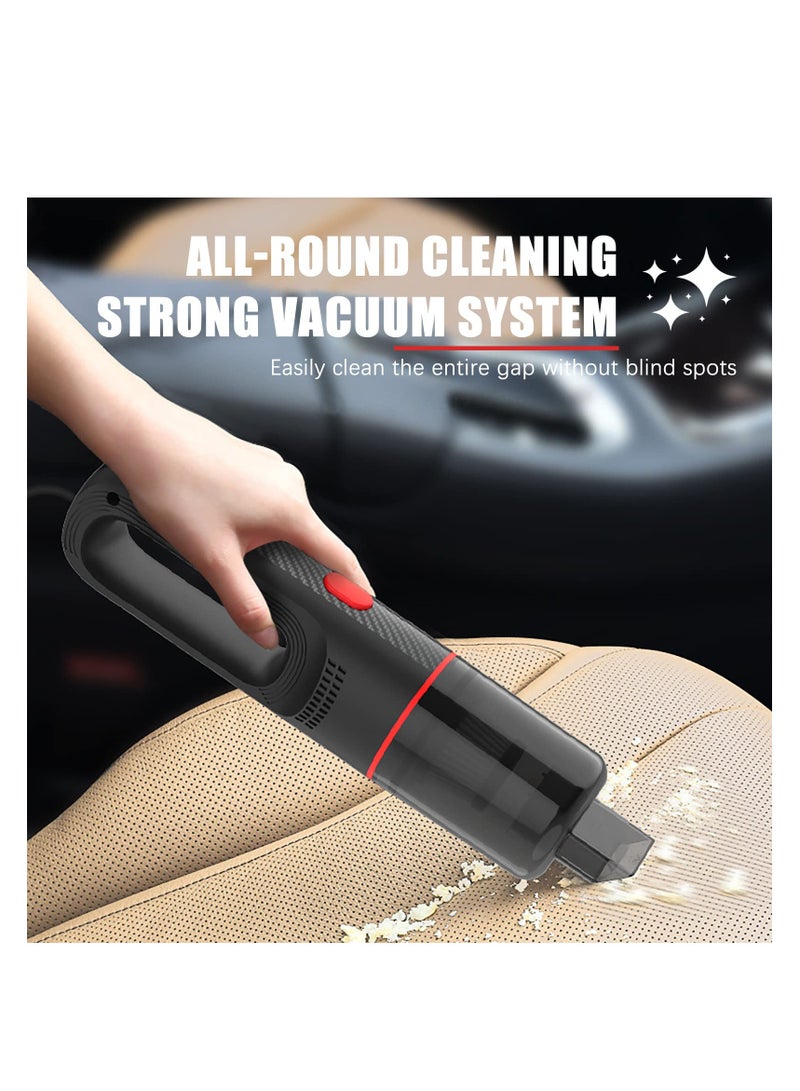 Excefore Mini Protable Car Cordless Vacuum, 10000Pa Hand held vacuuming, Handheld Vacuum for Quick Cleaning, Dust Buster Cordless Rechargeable, for Car, Home, and Office - Image 2