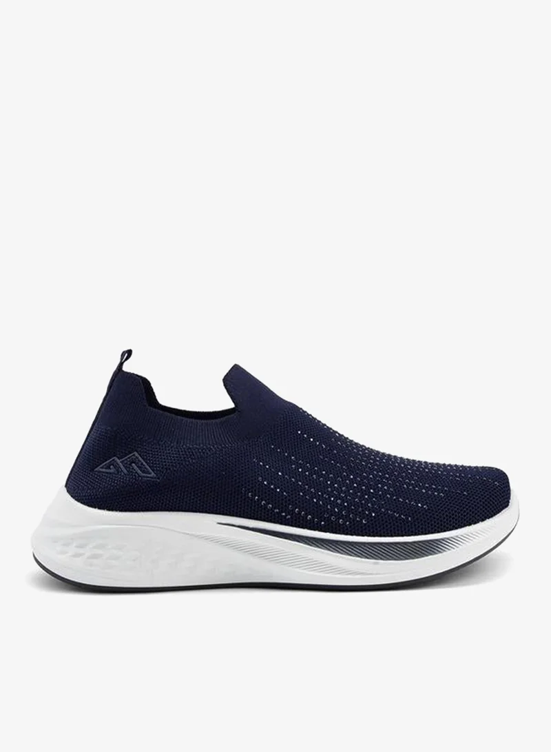شو اكسبرس Embellished Slip-On Sports Shoes With Pull Tabs