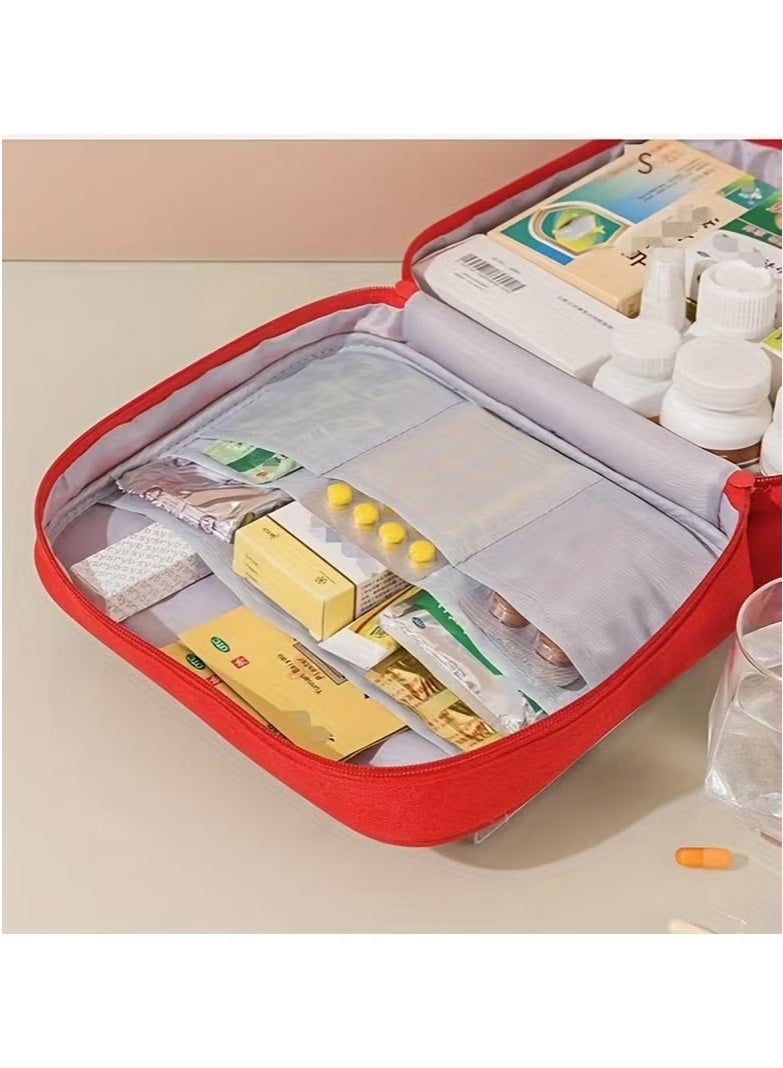 3pc Empty First Aid Bags, Travel Medicine Bag, Medical Supplies Organizer, Portable Medical Medicine Bags Portable Kit for Traveling, Car, Home, Camping, Office, Hiking, Outdoor - Image 2