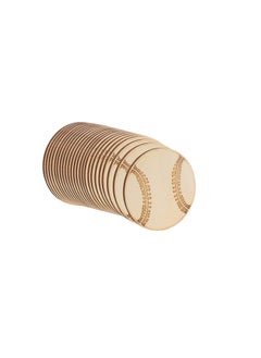 DECOR KAFE Decor Kafe Paintable Tennis Ball Wooden Laser Cut for Decoration DIY Prodcuts for Kids Parties Art and Craft Pack of30  - Image 5