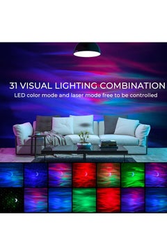 ماركة غير محددة NEW Galaxy Aurora Projector – 3-in-1 LED Northern Lights Star Projector with Bluetooth Speaker and White Noise  - Image 2