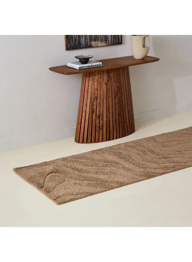 Home Box Milton Waves Knitted Microfibre Rug 80 x 230 cm