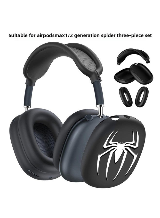 Suitable For Airpodsmax Earphone Case Silicone Airpodsmax Protective Shell Transparent Airpods Max Shell-Color:Starlight Color* Spider Three-piece Set-Applicable Models:Airpodsmax1/2 Generation Universal  - Image 2
