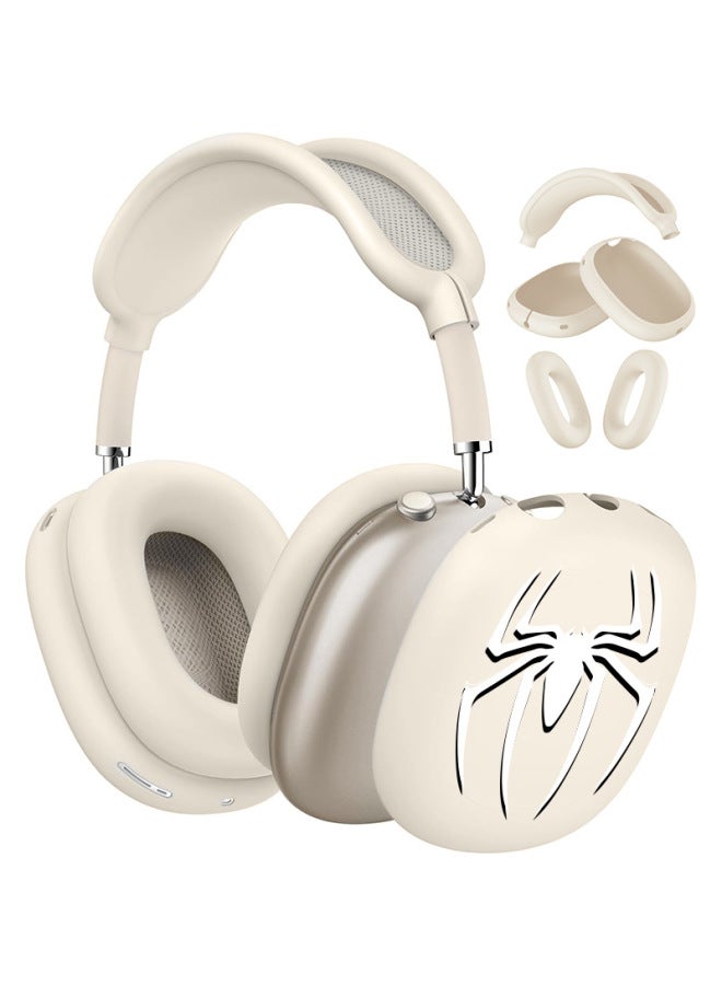 Suitable For Airpodsmax Earphone Case Silicone Airpodsmax Protective Shell Transparent Airpods Max Shell-Color:Starlight Color* Spider Three-piece Set-Applicable Models:Airpodsmax1/2 Generation Universal  - Image 1