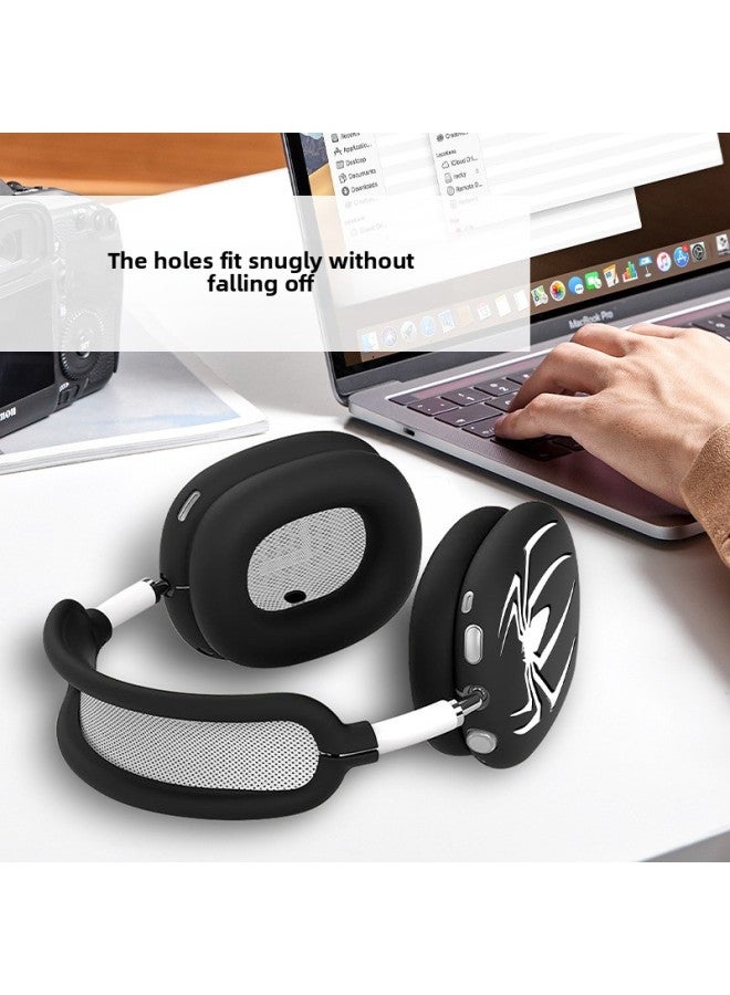 Suitable For Airpodsmax Earphone Case Silicone Airpodsmax Protective Shell Transparent Airpods Max Shell-Color:Starlight Color* Spider Three-piece Set-Applicable Models:Airpodsmax1/2 Generation Universal  - Image 5