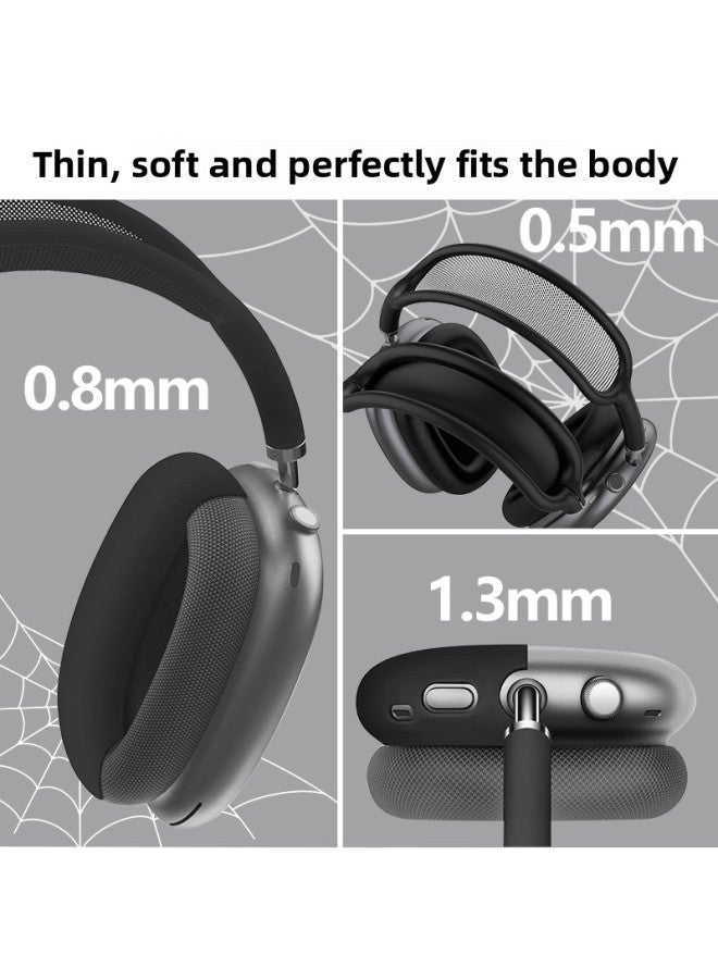Suitable For Airpodsmax Earphone Case Silicone Airpodsmax Protective Shell Transparent Airpods Max Shell-Color:Starlight Color* Spider Three-piece Set-Applicable Models:Airpodsmax1/2 Generation Universal  - Image 3