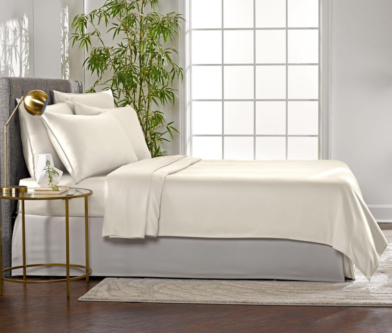 Pure Bamboo Queen Sheets by Pure Bamboo  Genuine 100% Organic Viscose Derived from Bamboo Bed Sheet Set  Luxuriously Soft & Cooling  Double Stitching  Lifetime Quality Promise (Queen  Ivory)  - Image 4