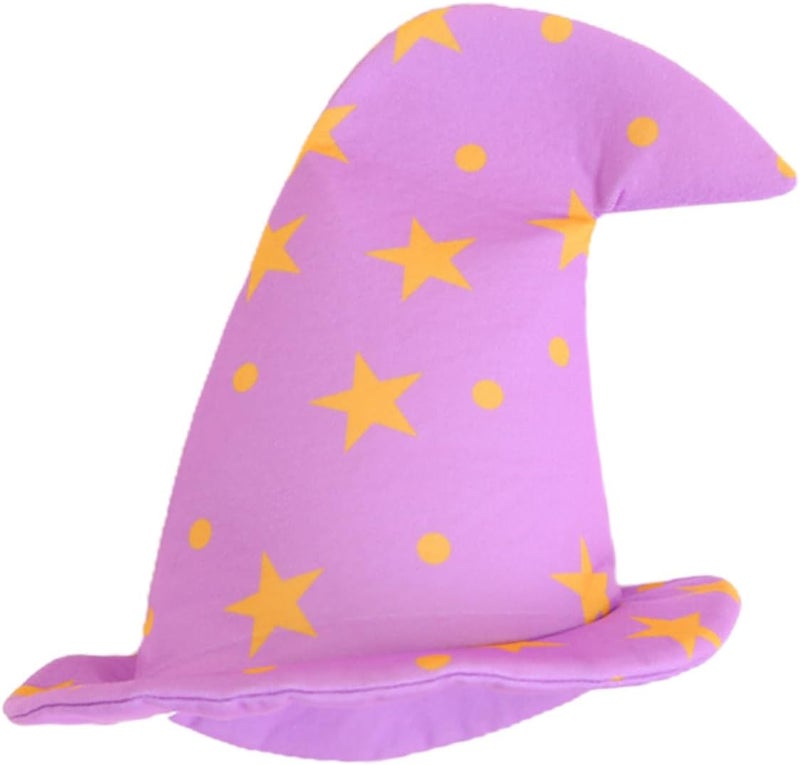 ABOOFAN Women Elegant Style Wide Brim Witch Hat for Halloween Costume Party Lightweight Star Pattern Felt Accessory for Adults and Teens - Image 1