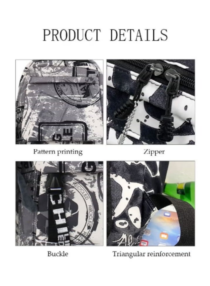 DUNISO Graffiti - Style Backpack | Large - Capacity Design, Trendy and Practical - Image 3